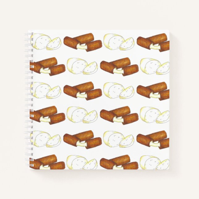 Mozzarella Cheese Sticks Junk Food Foodie Notebook (Front)