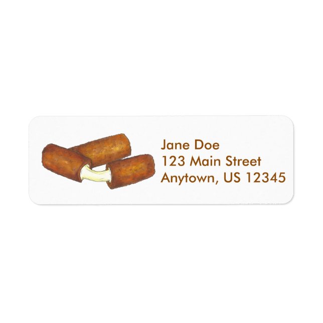 Mozzarella Sticks Cheese Junk Food Labels (Front)