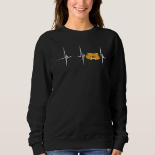 Mozzarella Sticks Heartbeat Ekg Pulse Mozzarella Sweatshirt