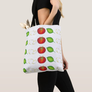 Mozzarella Tomato Basil Italian Caprese Salad Food Tote Bag