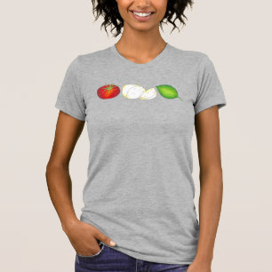 Mozzarella Tomato Basil Italy Italian Food Caprese T-Shirt