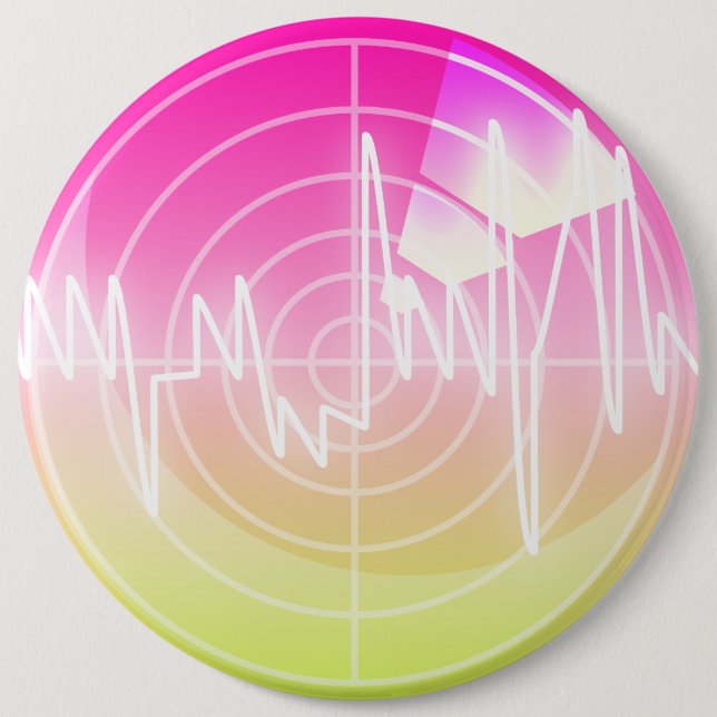 MP3 Player 6 Cm Round Badge (Front)