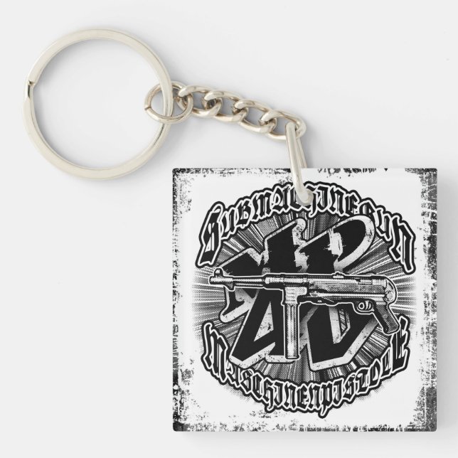 MP 40 Square (double-sided) Acrylic Keychain (Front)
