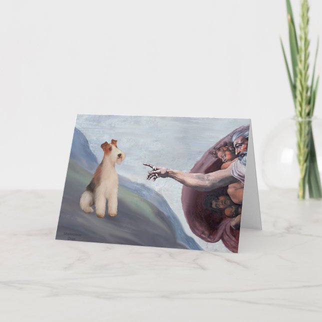 MP-God's Wire Fox Terrier (M) Card (Front)