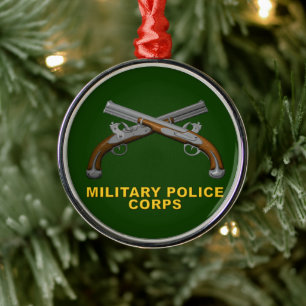 MP Miltiary Police Christmas  Metal Tree Decoration