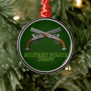 MP Miltiary Police Christmas  Metal Tree Decoration