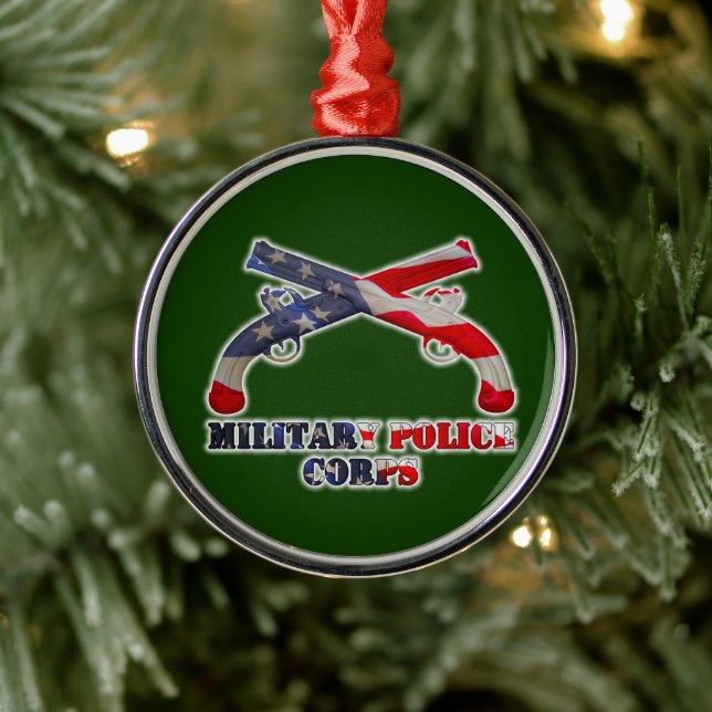MP Miltiary Police Christmas  Metal Tree Decoration (Tree)