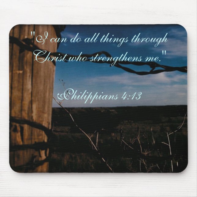 MP - Philippians 4:13 Mouse Mat (Front)