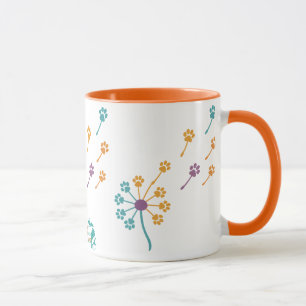 MPA Dandelion Paw Prints Coffee Mugs