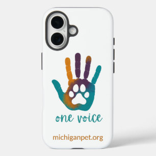 MPA One Voice Paw Print in Hand Print Phone Case
