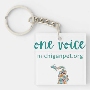 MPA One Voice Paw Prints Keychain