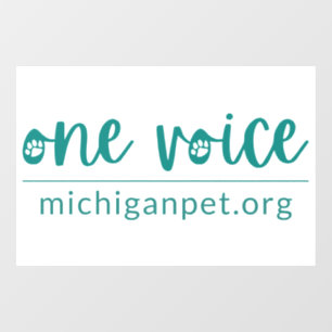 MPA One Voice Window Cling