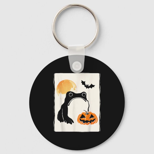 Mpy Frog Japanese Art Men Women Kids Funny Hallowe Key Ring (Front)