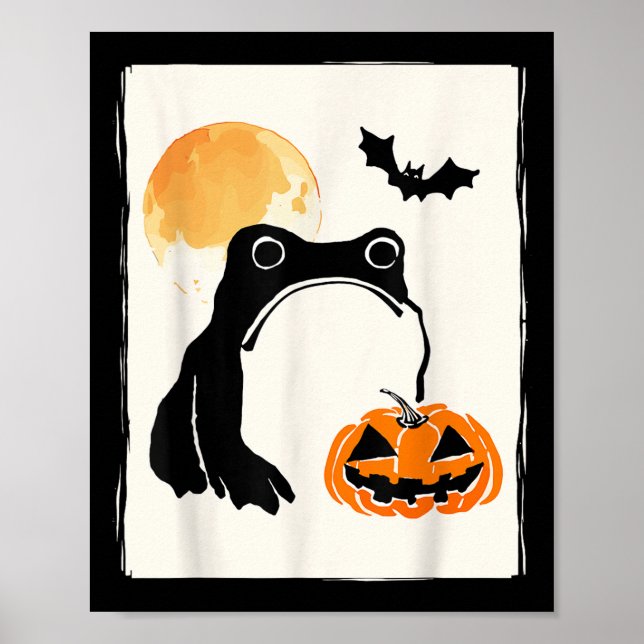 Mpy Frog Japanese Art Men Women Kids Funny Hallowe Poster (Front)