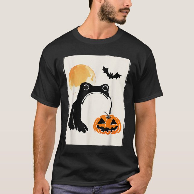 Mpy Frog Japanese Art Men Women Kids Funny Hallowe T-Shirt (Front)