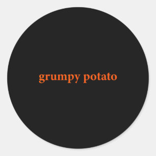 Mpy Tato Funny Thanksgiving Matching Couples Humor Classic Round Sticker