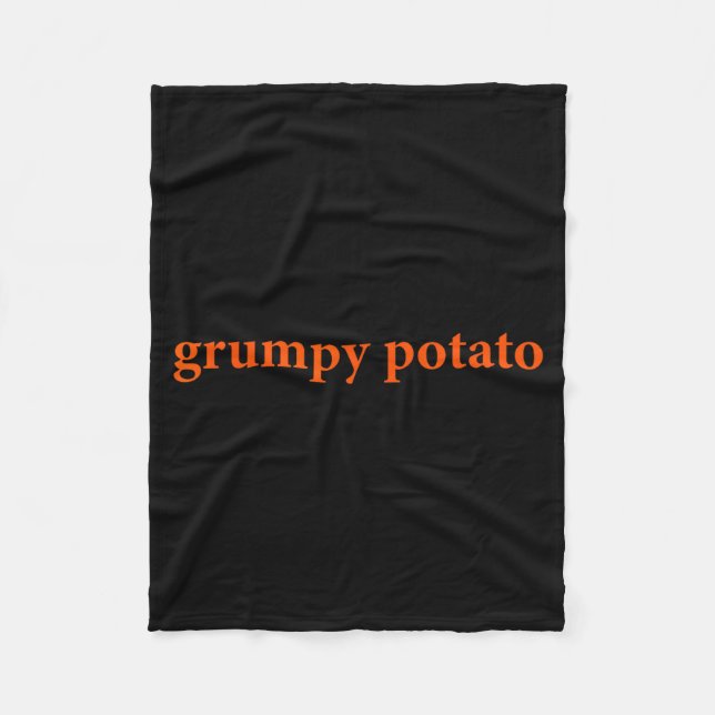 Mpy Tato Funny Thanksgiving Matching Couples Humor Fleece Blanket (Front)