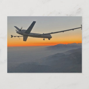 MQ-9 Reaper in Mountains Postcard