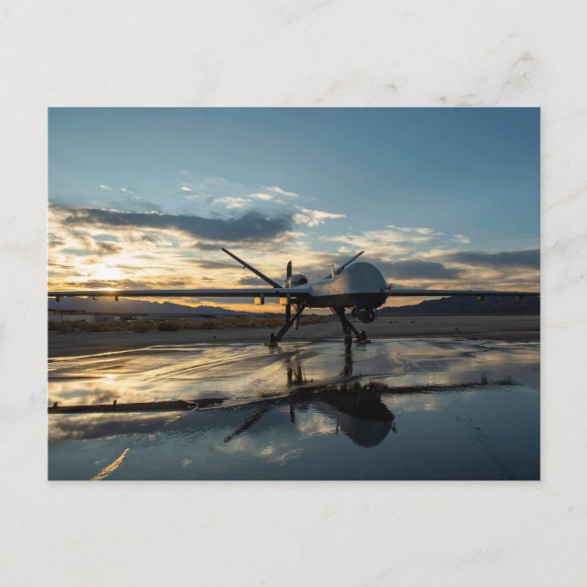 MQ-9 Reaper Sunrise Postcard (Front)