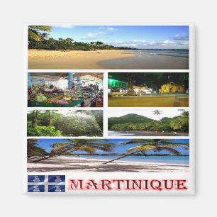MQ - Martinique -  Mosaic - Collage Magnet