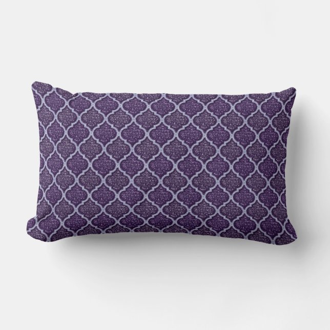 MQF Sequins-2 Toned Purple-LUMBAR PILLOW (Front)