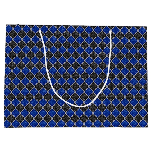 MQF Sequins-BLACK-BLUE-SILVER-GIFT BAG L (Back)