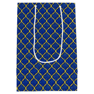 MQF Sequins-Blue-Yellow-GIFT BAG M
