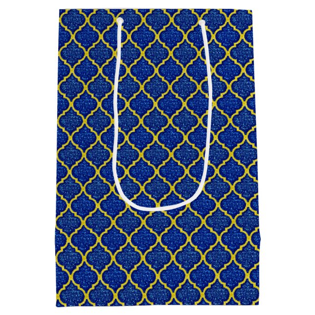 MQF Sequins-Blue-Yellow-GIFT BAG M (Back)