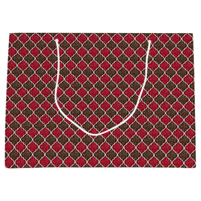 MQF Sequins-Chocolate-Cherry-GIFT BAG L (Front)