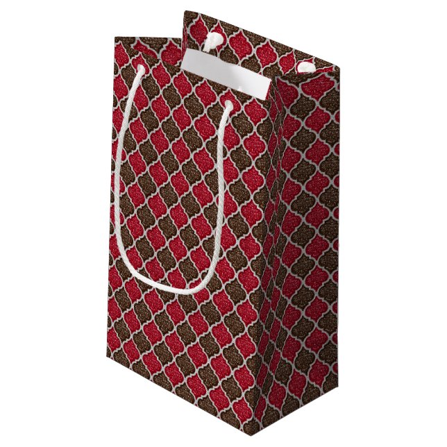 MQF Sequins-Chocolate-Cherry-GIFT BAG S (Back Angled)