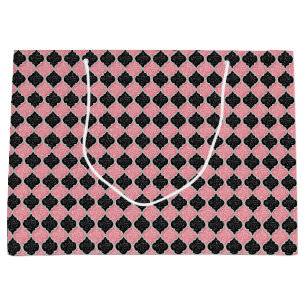 MQF Sequins-DUSTY PINK-BLACK-WHITE-GIFT BAG L