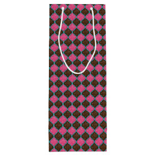 MQF Sequins-Pink-Chocolate-Aqua-WINE GIFT BAG