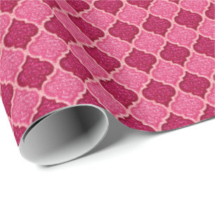 MQF Sequins-Pink-Magenta-GIFT WRAP Wrapping Paper