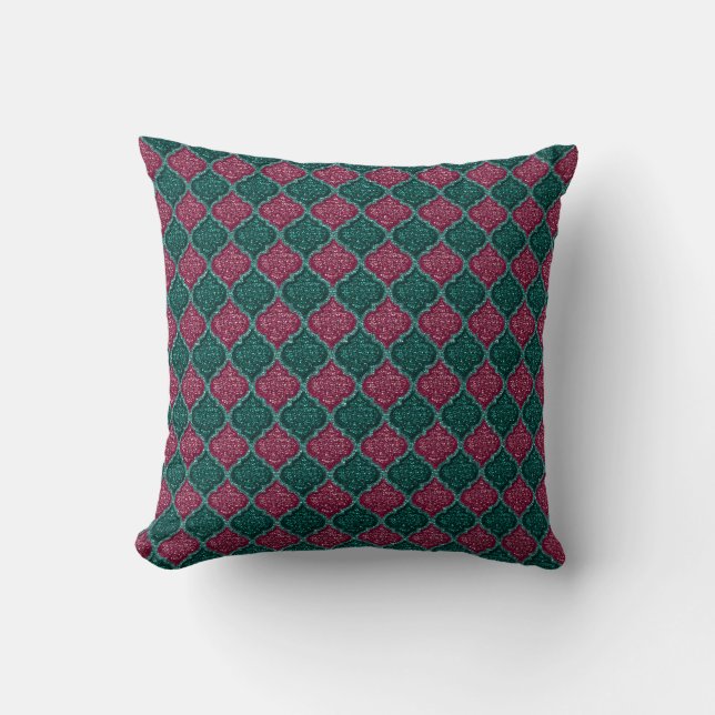 MQF Sequins-Plum-Jade-Sq PILLOW (Front)