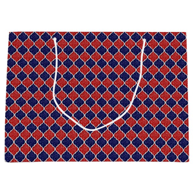 MQF Sequins-RW-DARK BLUE-GIFT BAG L (Front)