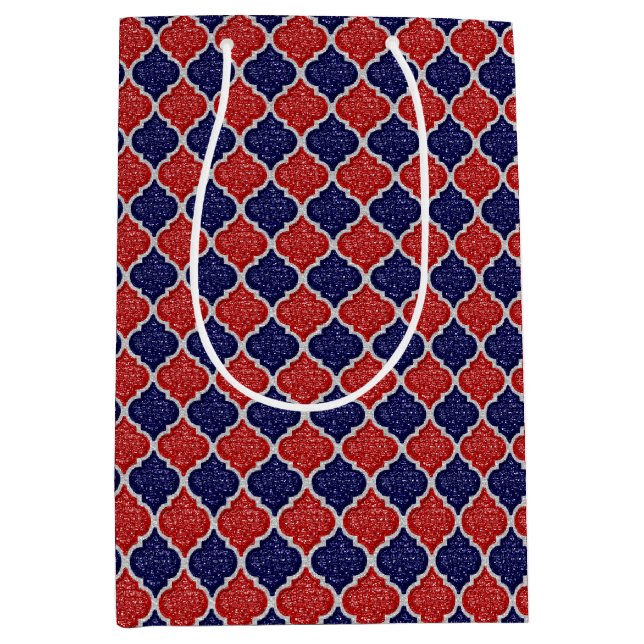 MQF Sequins-RW-DARK BLUE-GIFT BAG M (Front)