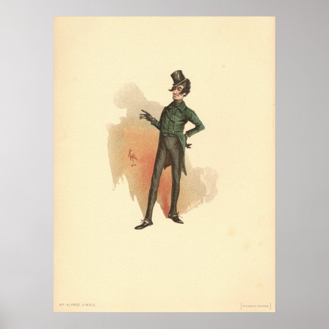 Mr. Alfred Jingle from The Pickwick Papers Poster (Front)