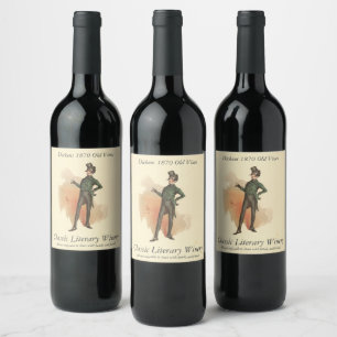 Mr. Alfred Jingle from The Pickwick Papers Wine Label