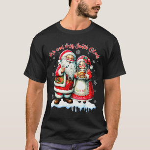 Mr & Mrs Santa Claus Christmas Matching Couple T-Shirt
