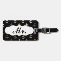 Mr anchor pattern - half of Mr & Mrs set