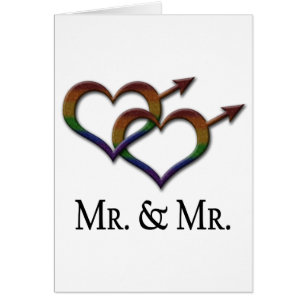 Mr. and Mr. Gay Pride Interlinking Gender Symbols