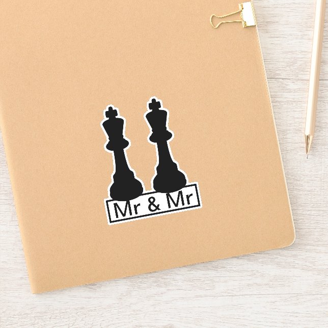 Mr And Mr King Chess Pieces Gay Wedding (Notebook)