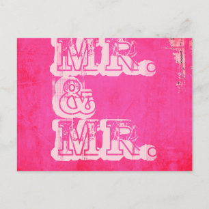MR. AND MR. PATTERN - POSTCARD