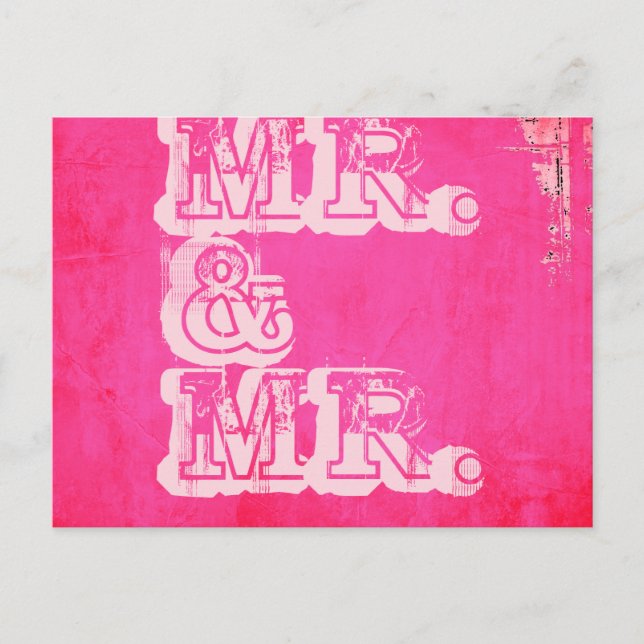 MR. AND MR. PATTERN - POSTCARD (Front)