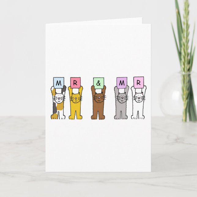 Mr and Mr Wedding Congratulations Card (Front)