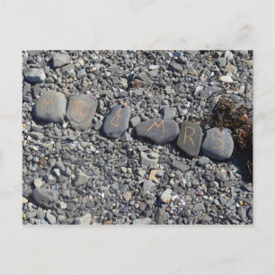 Mr and Mrs Beach Rocks at Bar Harbor Postcard