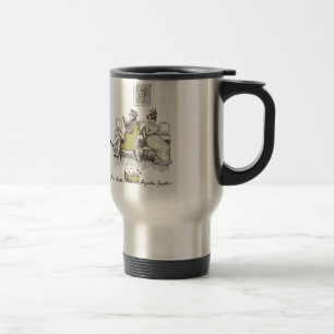 Mr and Mrs Bennet P&P Jane Austen Travel Mug