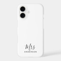 Mr and Mrs | Black and White Modern Script