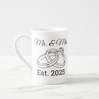Mr and Mrs. Bone China Mug