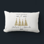 Mr and Mrs Christmas – Personalised Newlywed gift Lumbar Cushion<br><div class="desc">🎄 Minimalist First Christmas as Mr. & Mrs. Pillow – Personalised Couple Pillow with Names & Year Celebrate your first holiday season as newlyweds with our Personalised "First Christmas as Mr. & Mrs." Pillow, designed in a clean and minimalist style for modern couples. Whether you're decorating your first home together...</div>